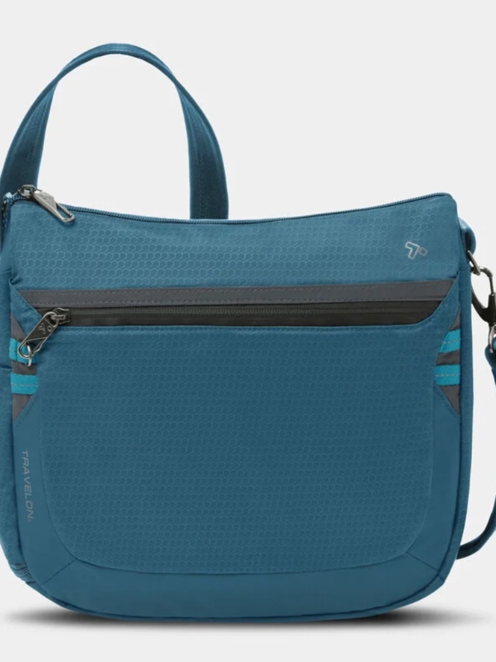 Travelon Anti-theft active medium crossbody bag in teal